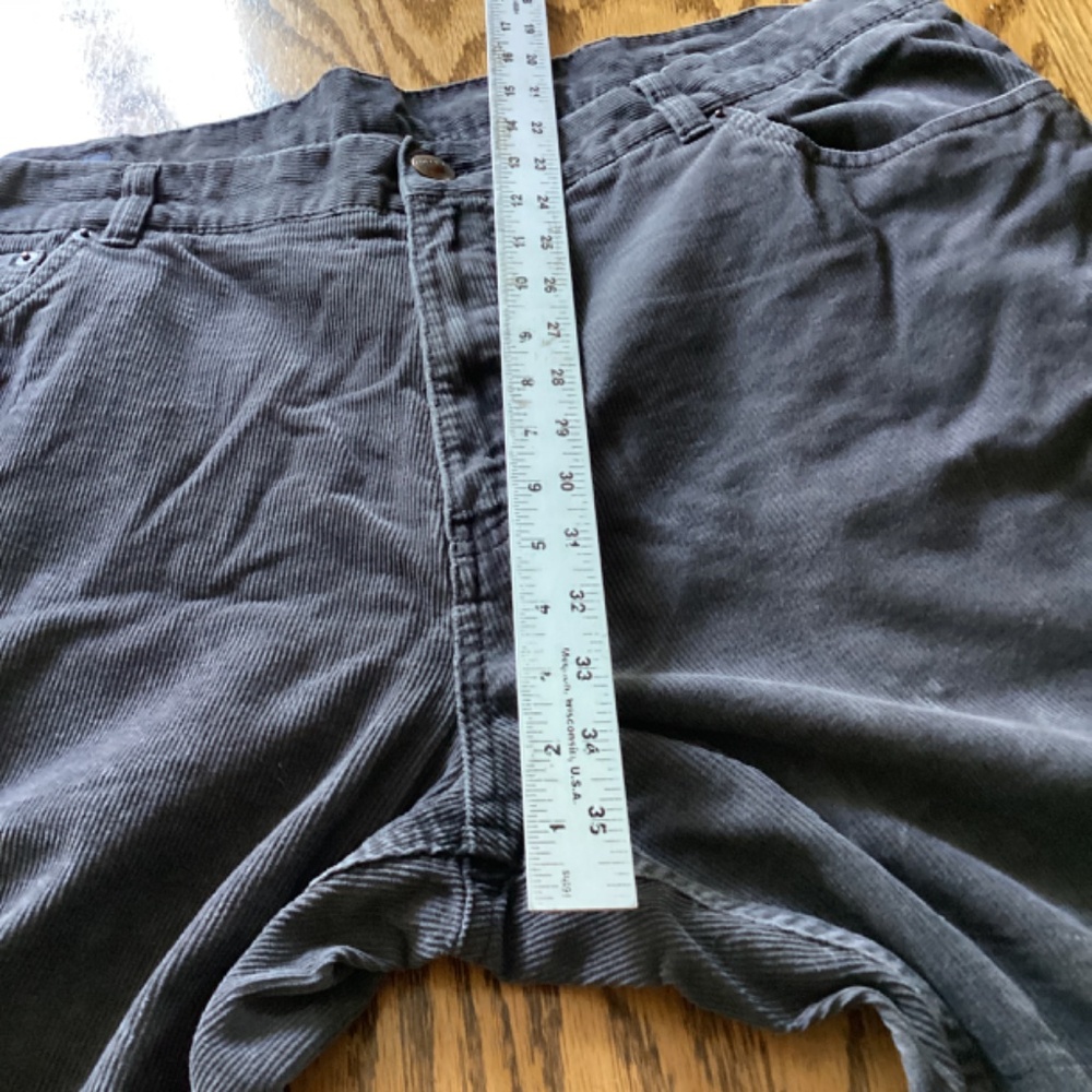 Vintage Tommy Hilfiger Corduroy Pants Gray Mens Size 40x32 Grey Gently used cond - Picture 9 of 12